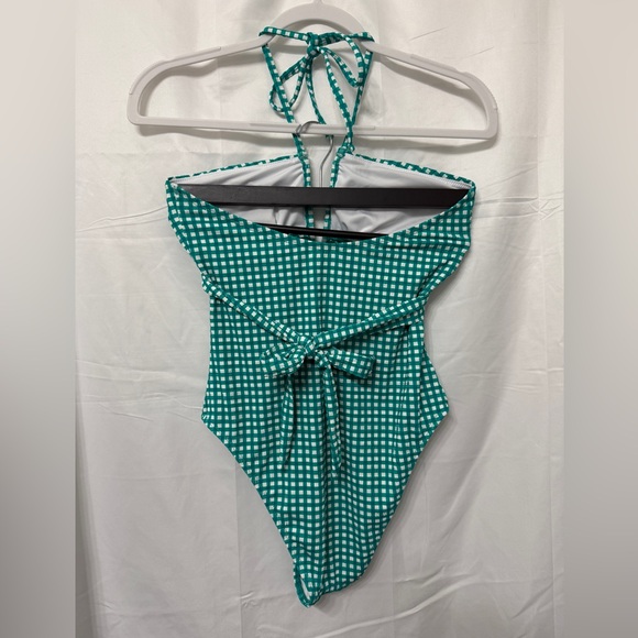 Cupshe Green Checkered One Piece Swimsuit - Picture 2 of 8